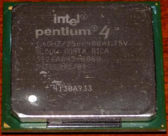 Intel Pentium 4 1.6GHz CPU sSpec: SL5UW (Willamette) Costa Rica 2001